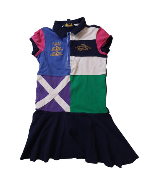 A Multicolour Short Sleeve Dresses from Polo Ralph Lauren in size 7Y for girl. (Front View)