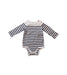 A Ivory Long Sleeve Bodysuits from Ralph Lauren in size 3-6M for girl. (Front View)