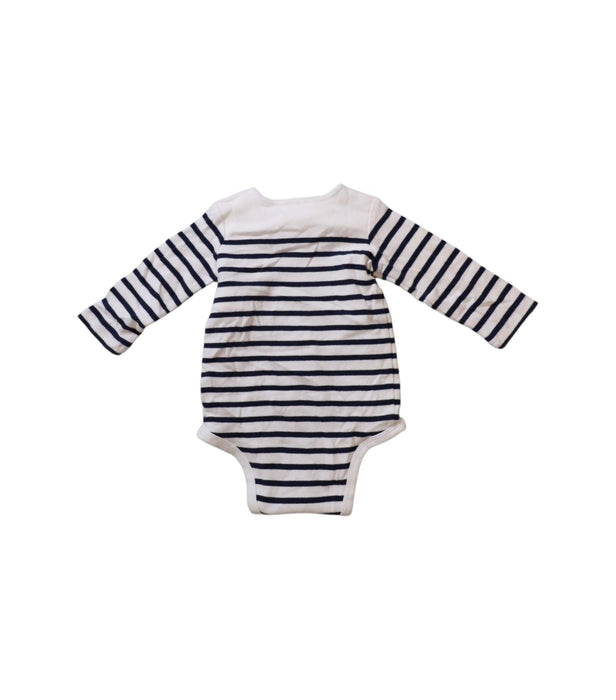 A Ivory Long Sleeve Bodysuits from Ralph Lauren in size 3-6M for girl. (Back View)