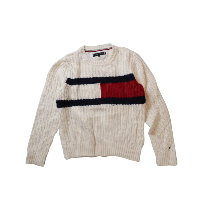 A Ivory Knit Sweaters from Tommy Hilfiger in size 7Y for neutral. (Front View)