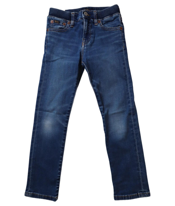 A Blue Jeans from Polo Ralph Lauren in size 5T for boy. (Front View)