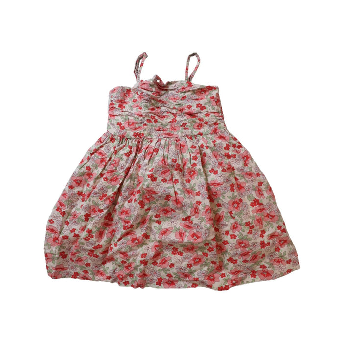 A Red Sleeveless Dresses from Polo Ralph Lauren in size 4T for girl. (Front View)