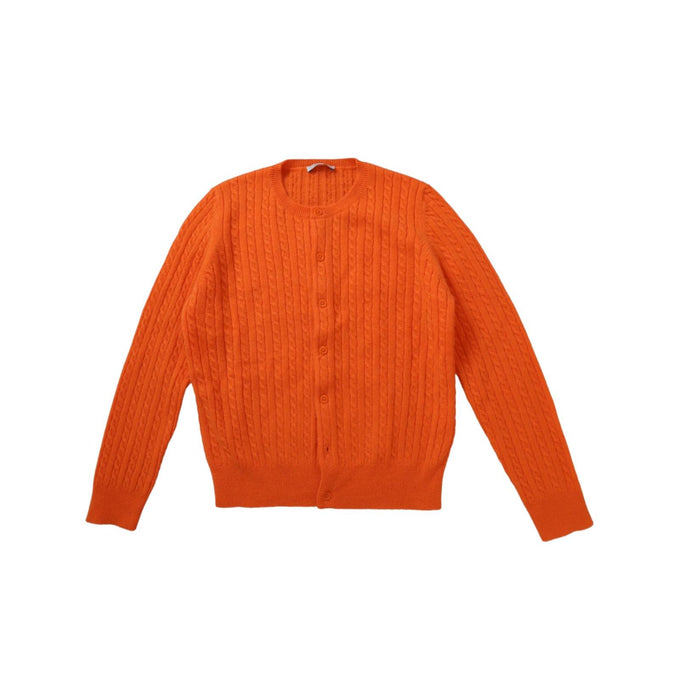 A Orange Cardigans from BYPAC in size 7Y for girl. (Front View)