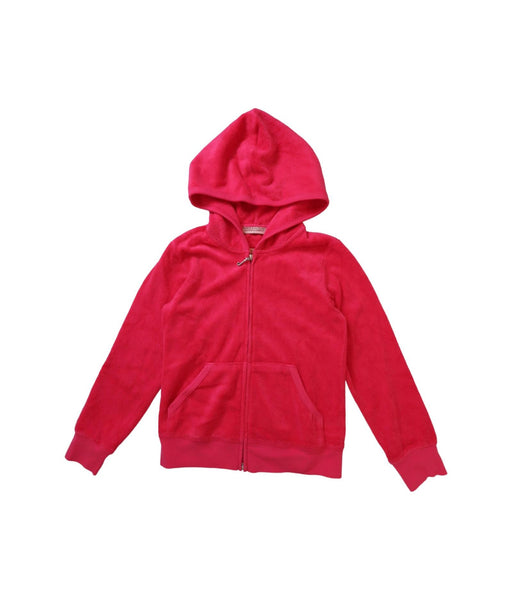 A Pink Lightweight Jackets from Juicy Couture in size 6T for girl. (Front View)