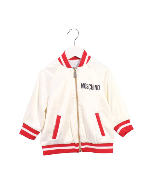 A White Lightweight Jackets from Moschino in size 4T for boy. (Front View)