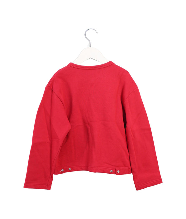 A Red Cardigans from Agnes b. in size 8Y for girl. (Back View)