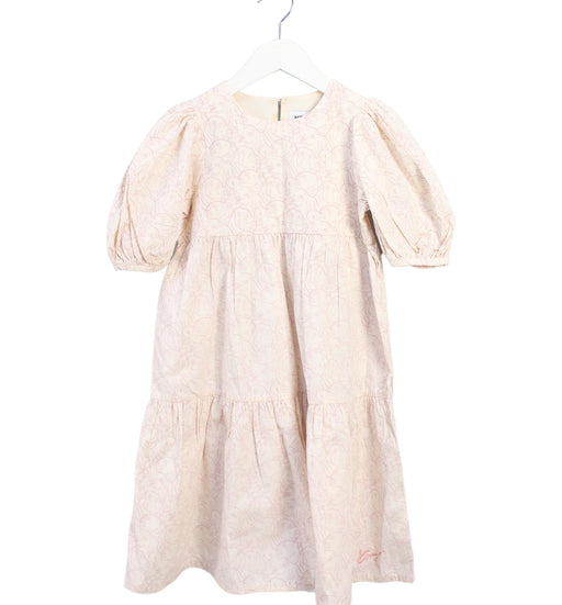 A Beige Short Sleeve Dresses from Kenzo in size 5T for girl. (Front View)