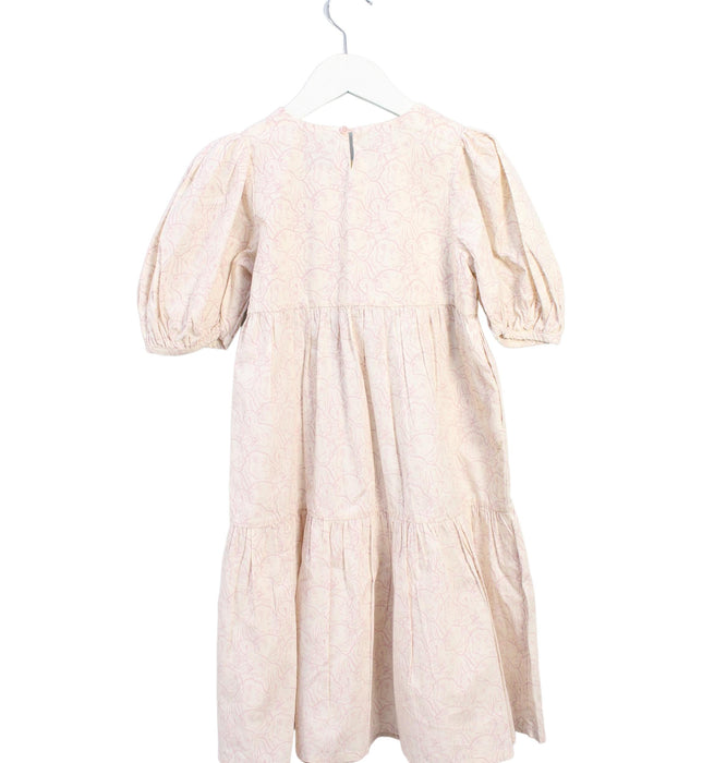 A Beige Short Sleeve Dresses from Kenzo in size 5T for girl. (Back View)