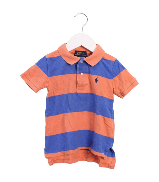 A Orange Short Sleeve Polos from Polo Ralph Lauren in size 2T for boy. (Front View)