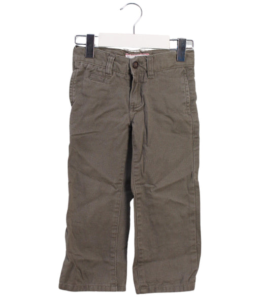 A Brown Casual Pants from Jacadi in size 3T for boy. (Front View)