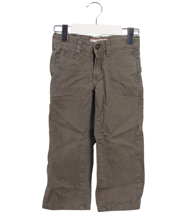 A Brown Casual Pants from Jacadi in size 3T for boy. (Front View)