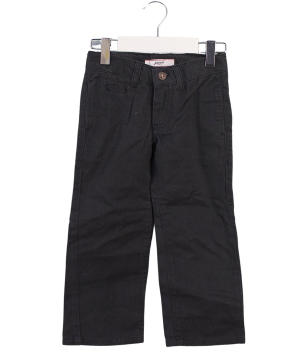 A Black Casual Pants from Jacadi in size 3T for boy. (Front View)