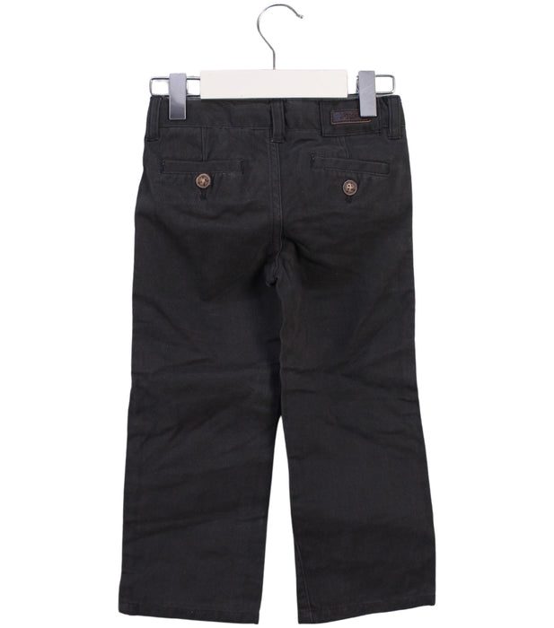 A Black Casual Pants from Jacadi in size 3T for boy. (Back View)