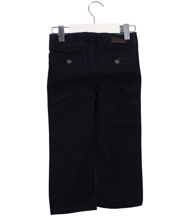 A Black Casual Pants from Jacadi in size 3T for boy. (Back View)