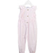 A White Long Overalls from Babidu in size 6T for girl. (Front View)