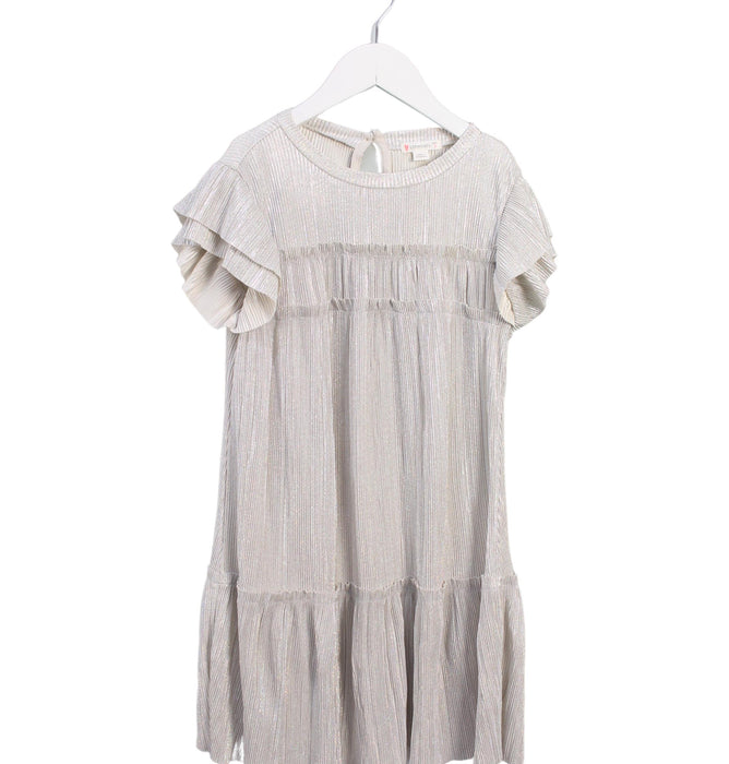 A Silver Short Sleeve Dresses from Crewcuts in size 7Y for girl. (Front View)