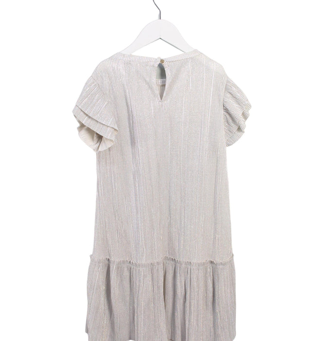 A Silver Short Sleeve Dresses from Crewcuts in size 7Y for girl. (Back View)