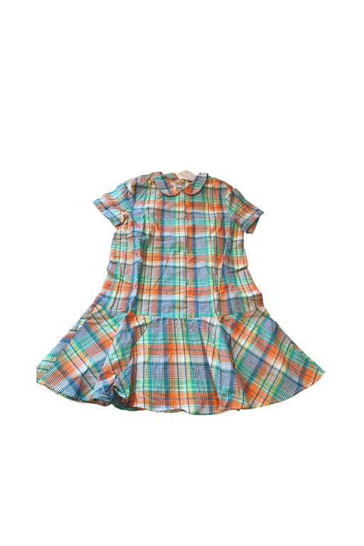 A Green Short Sleeve Dresses from Brooks Brothers in size 8Y for girl. (Front View)