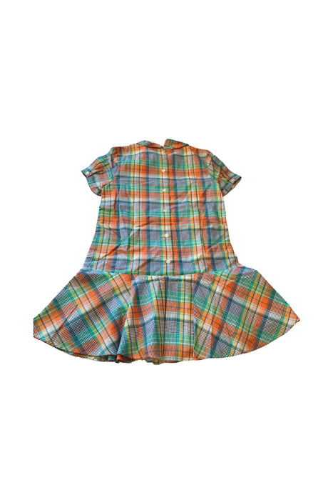 A Green Short Sleeve Dresses from Brooks Brothers in size 8Y for girl. (Back View)