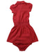 A Red Short Sleeve Dresses from Ralph Lauren in size 12-18M for girl. (Back View)