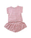 A Pink Skirt Sets from Tommy Hilfiger in size 3T for girl. (Back View)