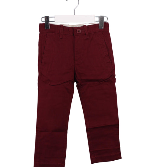 A Burgundy Casual Pants from Crewcuts in size 3T for girl. (Front View)