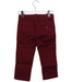 A Burgundy Casual Pants from Crewcuts in size 2T for girl. (Back View)