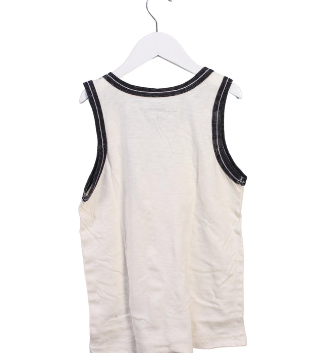 A White Sleeveless Tops from Crewcuts in size 10Y for boy. (Back View)