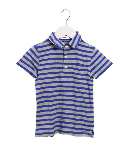 A Blue Short Sleeve Polos from Crewcuts in size 3T for boy. (Front View)