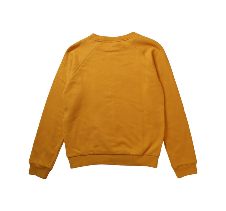 A Yellow Crewneck Sweatshirts from Petit Bateau in size 12Y for boy. (Back View)