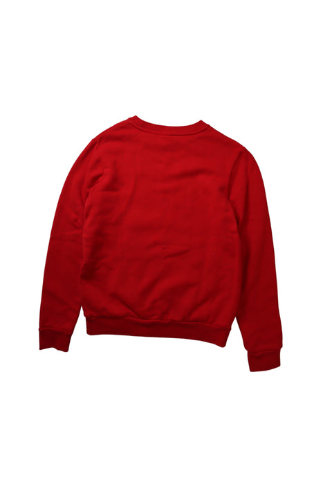 A Red Crewneck Sweatshirts from Petit Bateau in size 12Y for boy. (Back View)