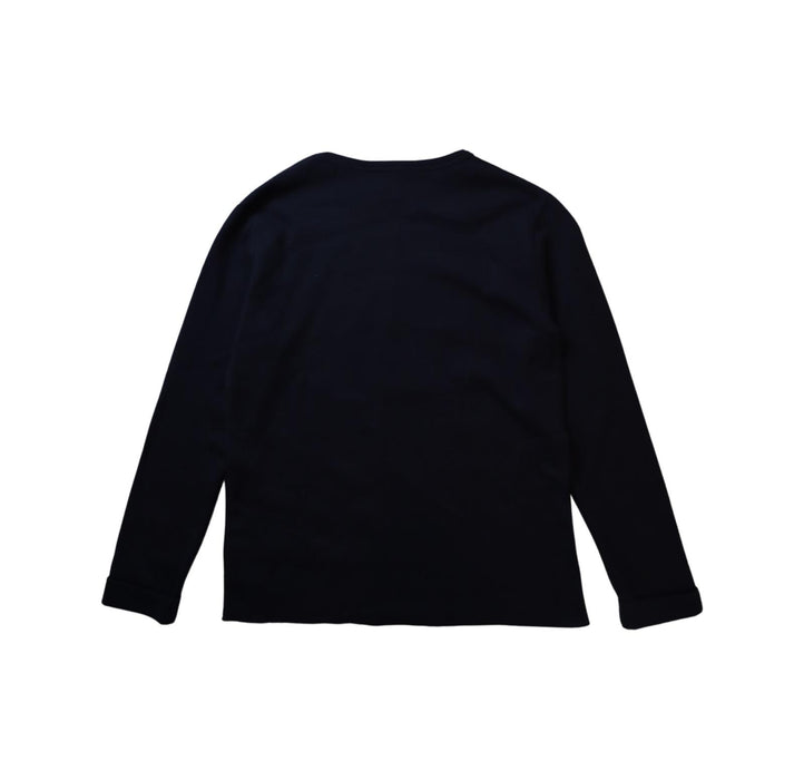 A Navy Long Sleeve Tops from Petit Bateau in size 12Y for boy. (Back View)