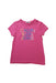 A Pink Short Sleeve T Shirts from Calvin Klein in size 6T for girl. (Front View)