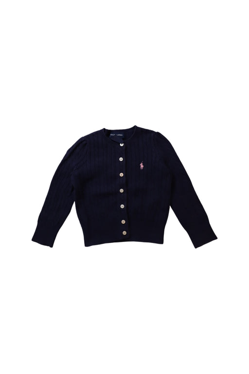 A Navy Cardigans from Ralph Lauren in size 2T for girl. (Front View)