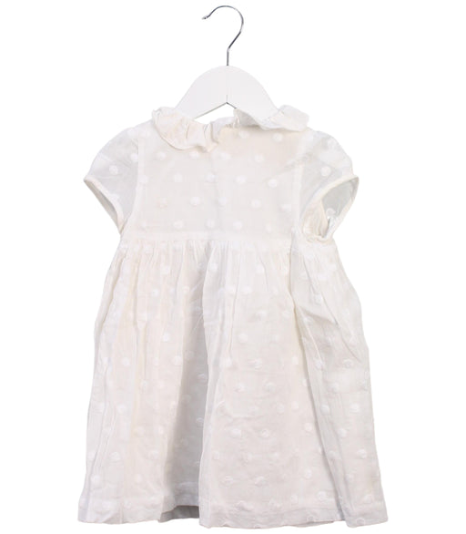 A White Short Sleeve Dresses from Jacadi in size 2T for girl. (Front View)