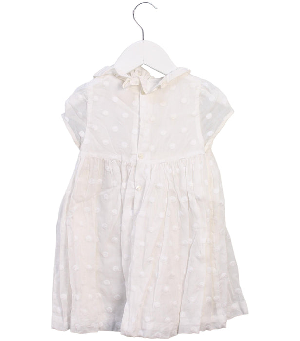 A White Short Sleeve Dresses from Jacadi in size 2T for girl. (Back View)