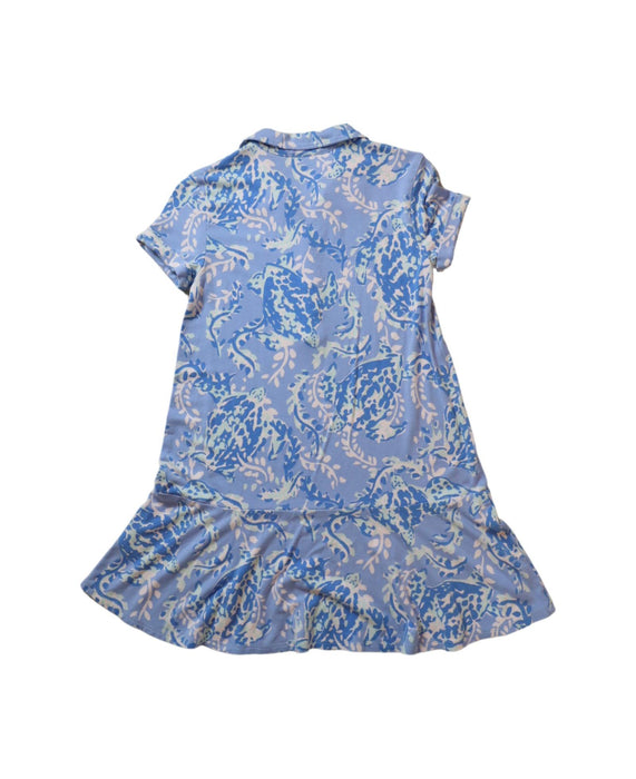 A Blue Short Sleeve Dresses from Lilly Pulitzer in size 4T for girl. (Back View)