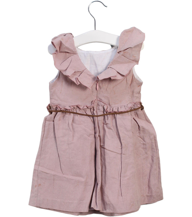 A Pink Sleeveless Dresses from Fina Ejerique in size 2T for girl. (Back View)