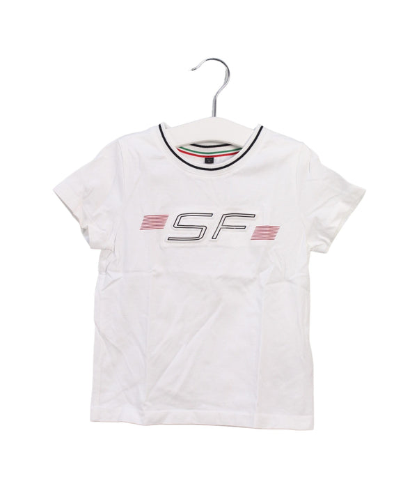 A White Short Sleeve T Shirts from Ferrari in size 18-24M for girl. (Front View)