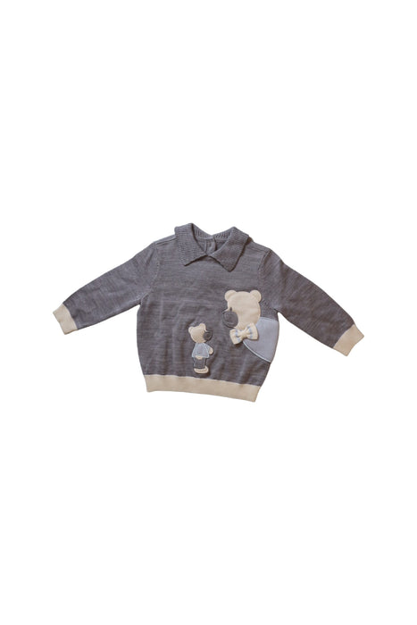 A Grey Knit Sweaters from Nicholas & Bears in size 0-3M for girl. (Front View)