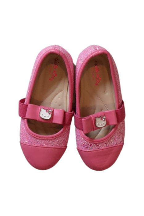 A Pink Flats from Sanrio in size 4T for girl. (Front View)