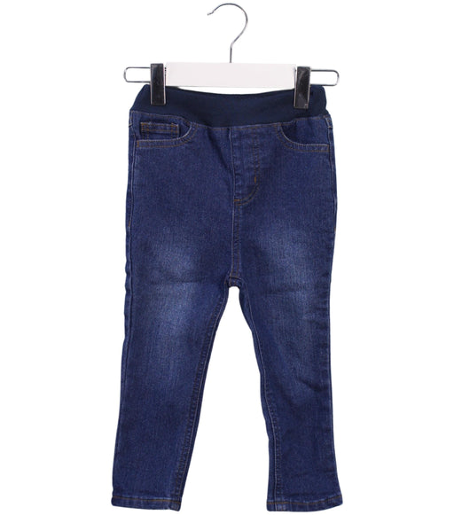 A Blue Jeggings from Petit Main in size 18-24M for girl. (Front View)