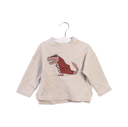 A Beige Long Sleeve Tops from Petit Main in size 18-24M for boy. (Front View)