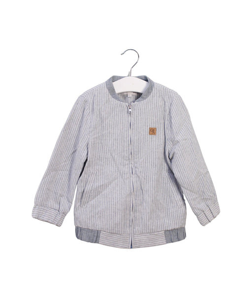 A Grey Lightweight Jackets from Gannino d'Angelo in size 3T for boy. (Front View)