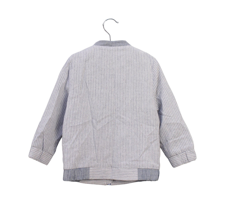 A Grey Lightweight Jackets from Gannino d'Angelo in size 3T for boy. (Back View)