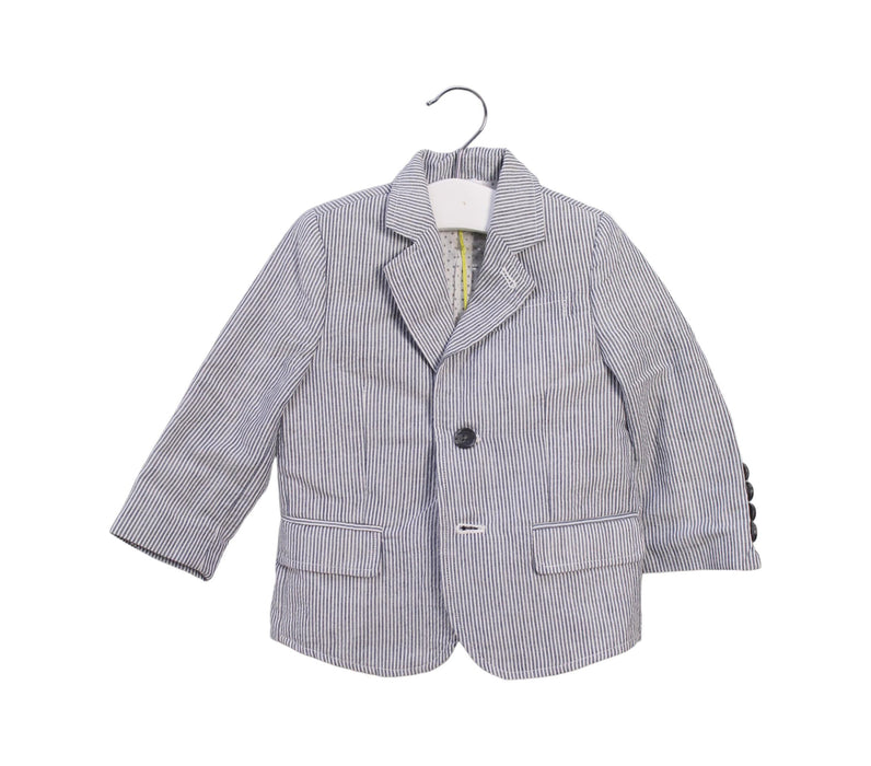 A Grey Blazers from Egg New York in size 12-18M for boy. (Front View)