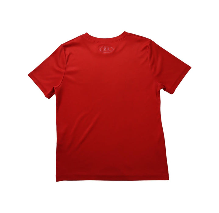 A Red Active Tops from Under Armour in size 8Y for boy. (Back View)