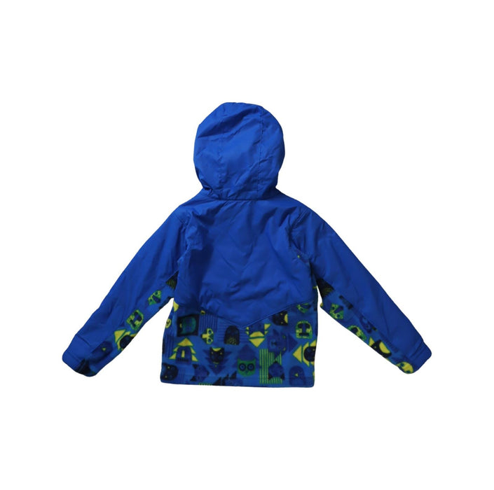 A Blue Lightweight Jackets from Columbia in size 4T for boy. (Back View)