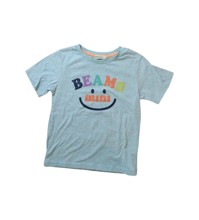 A Blue Short Sleeve T Shirts from BEAMS in size 5T for boy. (Front View)