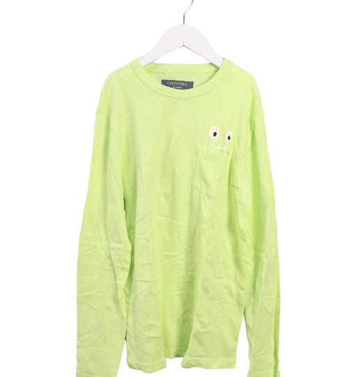 A Green Long Sleeve Tops from Crewcuts in size 12Y for boy. (Front View)